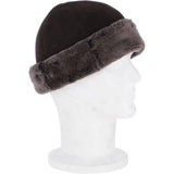 Ladies Luxury Sheepskin Hat Mid Brown: 34