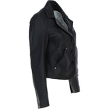 Ashwood Leather Short Blazer Jacket Black : Awl 1676
