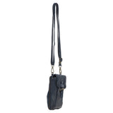 Ashwood Leather Crossbody Smart Phone Bag Navy: D-99