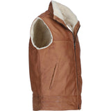 Ashwood Men's Leather Waistcoat Tan: SIGMA