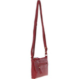 Ashwood Genuine Leather Crossbody Bag Red: G-15
