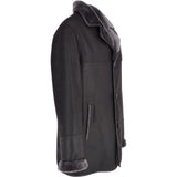 Luxury 4 Button Single Breasted  Sheepskin Coat Brown: KE-223