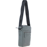 Brampton Leather Men's Crossbody Bag Grey: 64405
