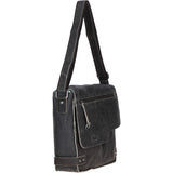 Men's Leather Messenger Bag Brown : 8353