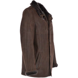 Classic Leather Sheepskin Coat Brown : Gerald