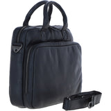 Ashwood Leather Men’s Messenger Laptop Bag Black: S-63