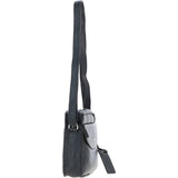 Ashwood Leather Ladies Crossbody Bag Black: Glasgow