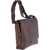 Large Leather Vintage Messenger Bag Tan : Robin