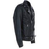 Ashwood Men's Leather Biker Jacket Black: AWM-190
