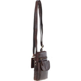 Elegant Ashwood Leather Crossbody Bag Brandy: G-11