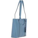 Ashwood Elegant Ladies Leather Shoulder Bag Denim: 64668