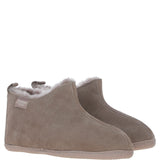 Fenland Classic Suede Sheepskin Bootie Slippers Taupe: DARWIN