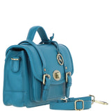 Stylish Ashwood Leather Large Satchel Bag Turquise: Y-63