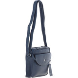 Ashwood Leather Ladies Crossbody Bag Navy: Glasgow
