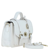 Stylish Ashwood Leather Large Satchel Bag White: Y-63