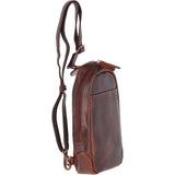 Vintage Leather Single Strap Sling Bag Tan : Perry