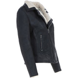 Ashwood Faux Fur Biker Style Jacket Black: Jan