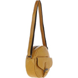 Ashwood Leather Round Crossbody Bag Mustard: P-66