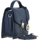 Compact Ashwood Handbag with Detachable Crossbody Strap Navy: Y-54