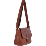 Vintage Leather Cross Body Shoulder Bag Honey – G22