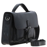 Ashwood Leather Medium Crossbody Satchel Bag Black: P-62
