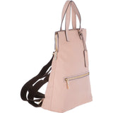 2 in 1 Leather Backpack Handbag Blush : 62237