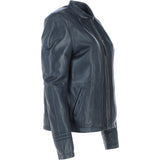Leather Jacket Navy/nap: AWL-710