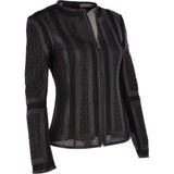 Mosaic Light Weight Leather Jacket Black: 50629