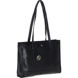 Exquisite Ashwood Leather Tote Bag Black: Beth