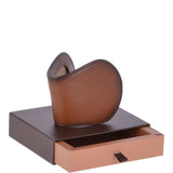 Vegetable Tanned Leather Classic Coin Bank Wallet Tan : 1995