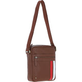 Gabicci Mens Leather Messenger Bag Tan: GB-64952