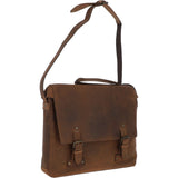 Large Vintage Leather Messenger Bag Tan: MEMPHIS BAG
