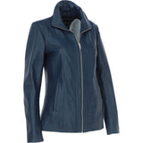 Ashwood Womens Leather Jacket Navy: awl 880