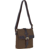 Fenland Canvas & Leather Crossbody Bag Brandy/green: FEN-753