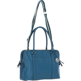 Ashwood 3 Section Large Leather Handbag Teal: X-39