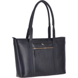 Vegetable Tanned Leather Bag Navy : V-23