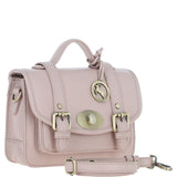 Stylish Ashwood Leather Medium Satchel Bag Beige: Y-62