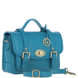 Stylish Ashwood Leather Large Satchel Bag Turquise: Y-63