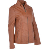 Leather Jacket Cognac/ddy: AWL-738