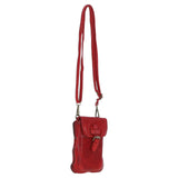 Ashwood Leather Crossbody Smart Phone Bag Red: D-99