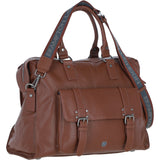 Brampton London Leather Weekender Bag Tan: 64807