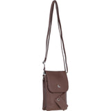 Ashwood Leather Smartphone Crossbody Bag Cognac: York