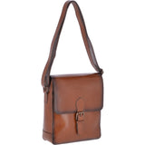 Vegetable Tanned Leather A4 Travel Bag Tan : Jones