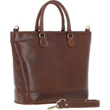 Ashwood Large Leather Shopper Bag Brown: V-87