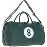 Real Leather Sports Holdall Bag with Shoulder Strap Green: PP-01-8