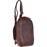 Vintage Leather Single Strap Sling Bag Tan : Perry