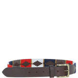 Ashwood Leather Multicolored Handmade Belt Navy: POF-20