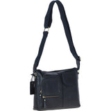 Exquisite Ashwood Leather Cross Body Bag for Women Navy: G-17