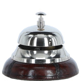 Premium Counter Bell With Leather Base Chestnut: LF-140