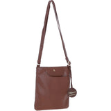 Ashwood Leather Curve Pocket Crossbody Bag 2 Tone Tan: 63620